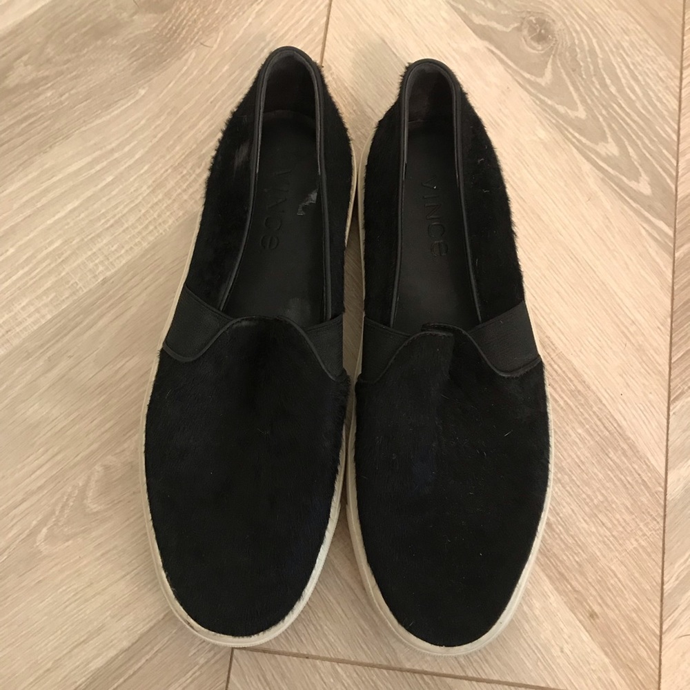 Vince Black Cowhide Sneaker 7 Slipon